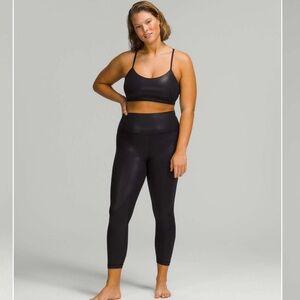 NWT 🍋 LULULEMON Align High-rise Tights Shine -size 16 - Radiate Foil Print Black